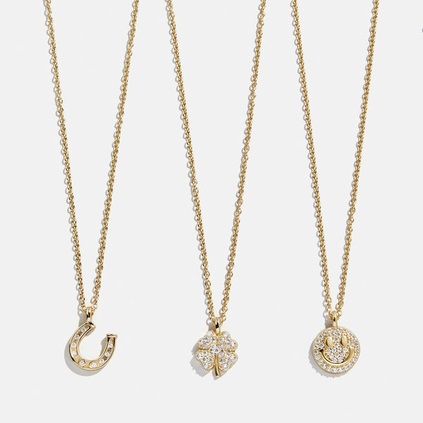 【chieko+】big smile necklace † 出品はgold 18K Gold Motif Necklace - Smiley Face – Ends Tonight: Labor
