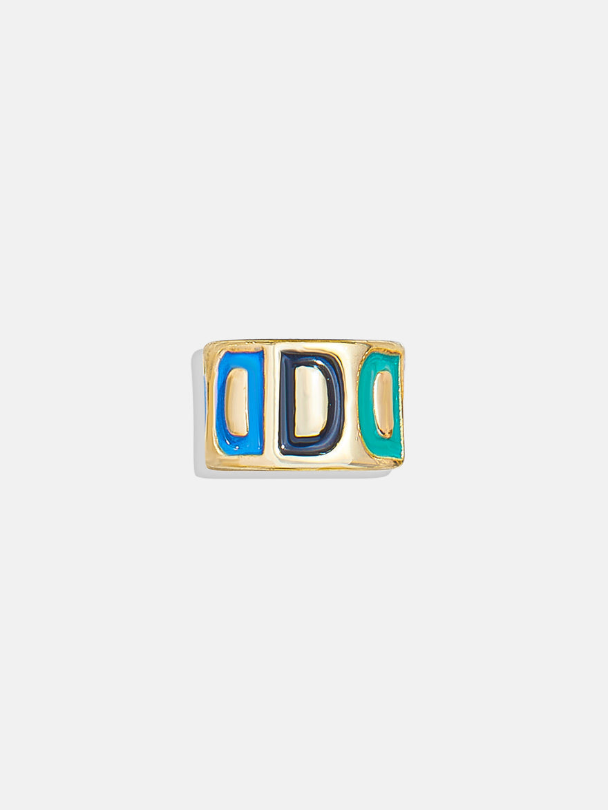 Initial 360 Spinner Charm - D