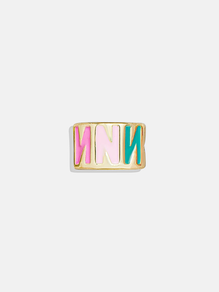 Initial 360 Spinner Charm - N