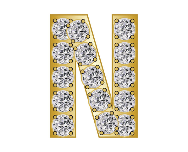 Pavé Initial Icon - N