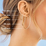 Niata 18K Gold Earrings - 24MM