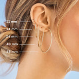 Niata 18K Gold Earrings - 40MM