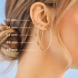 Niata 18K Gold Earrings - 14MM