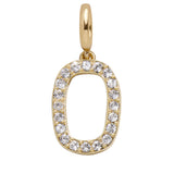 Pavé Number Cluster Charm - 0