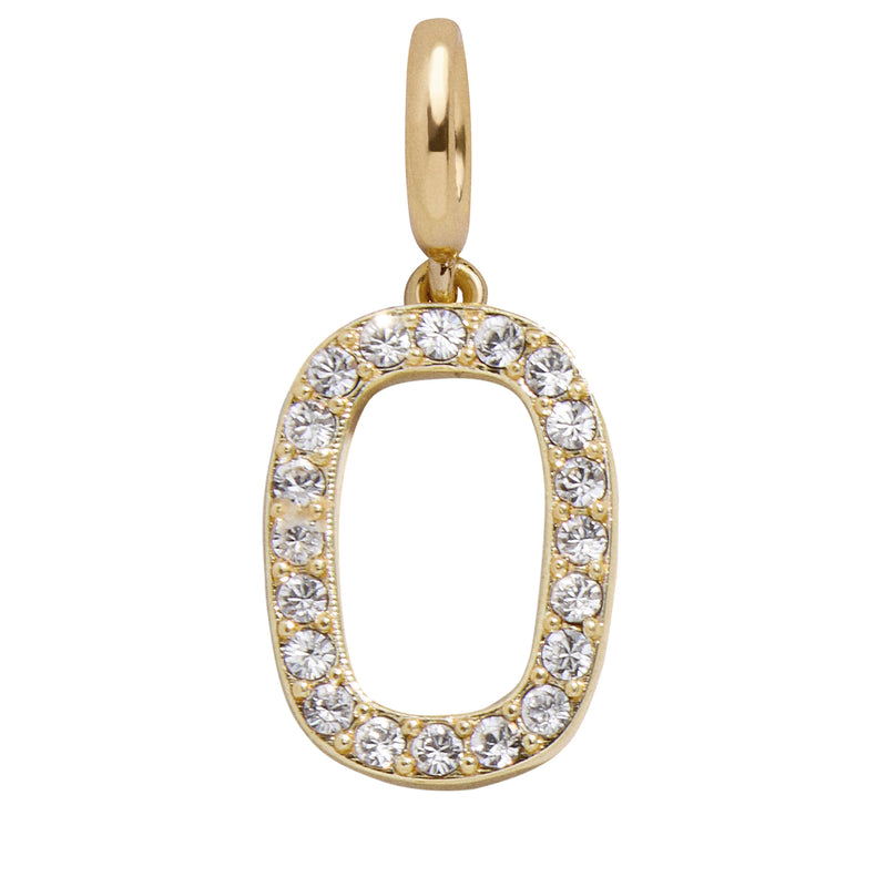 Pavé Number Cluster Charm - 0