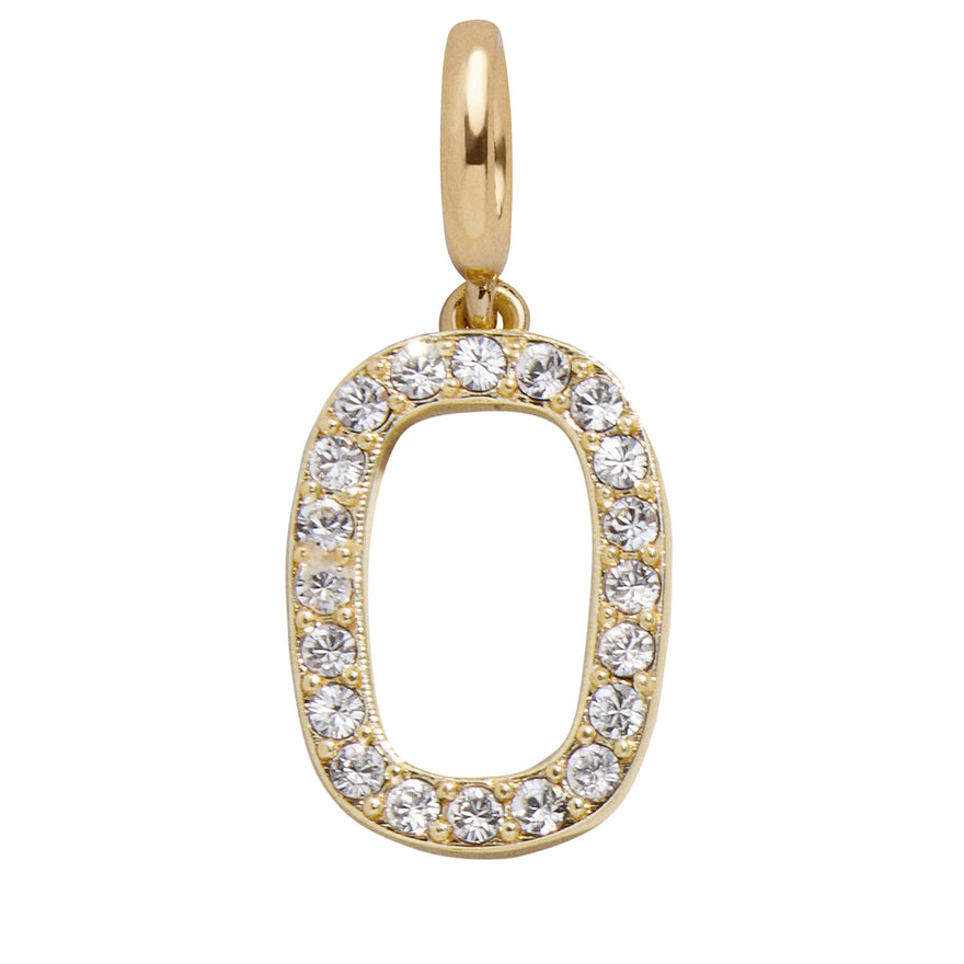 Pavé Number Cluster Charm - 0