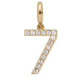 Pavé Number Cluster Charm - 7