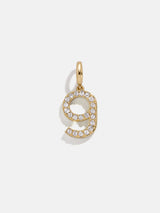 BaubleBar Pavé Number Cluster Charm - 9 - 
    Create your own cluster charm necklace
  
