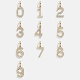 Pavé Number Cluster Charm - 0