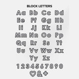 Block Font Custom iPhone Case - Lavender/White