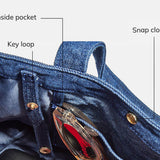 Custom Icon Tote - Dark Denim