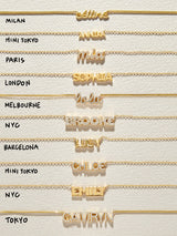 BaubleBar 18K Gold Custom Nameplate Necklace - Mini Tokyo - 
    Enjoy 20% off - This Week Only
  
