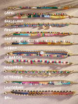 BaubleBar Rowan Semi-Precious Layered Bracelet - St. Tropez - 
    Colorful bracelet with multiple chains
  

