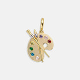 Hobbies Cluster Charm - Painting Palette