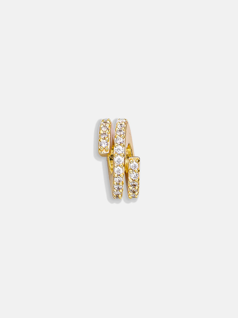 Pavé Spiral Bead Charm - Pavé