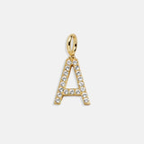 Pavé Initial Cluster Charm - A