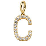 Pavé Initial Cluster Charm - C
