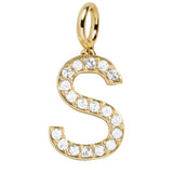 Pavé Initial Cluster Charm - S