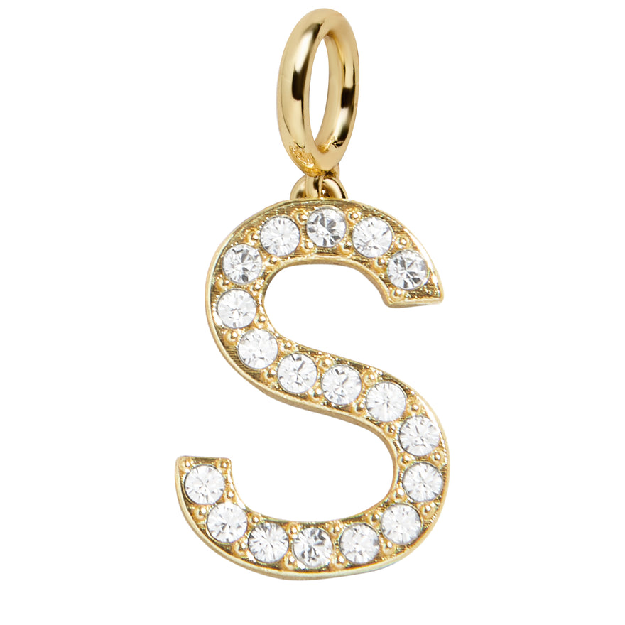 Pavé Initial Cluster Charm - S