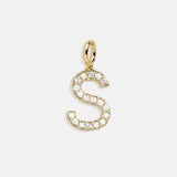 Pavé Initial Cluster Charm - S