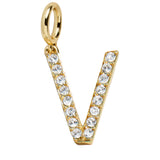 Pavé Initial Cluster Charm - V