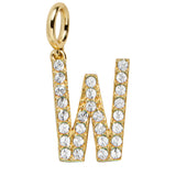 Pavé Initial Cluster Charm - W