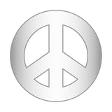 Mini Peace Icon - Silver