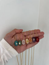 BaubleBar Aura Semi-Precious Pendant Necklace - Orange - 
    Aura pendant necklace
  
