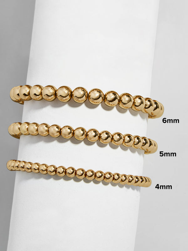 Gold Bead Bracelet For Women14k Gold Plated Bead Ball Bracelet Stretchable  Elastic Bracelet  Fruugo IN