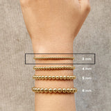 Gold Pisa Bracelet - 3MM Beads