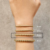Gold Pisa Bracelet - 5MM Beads