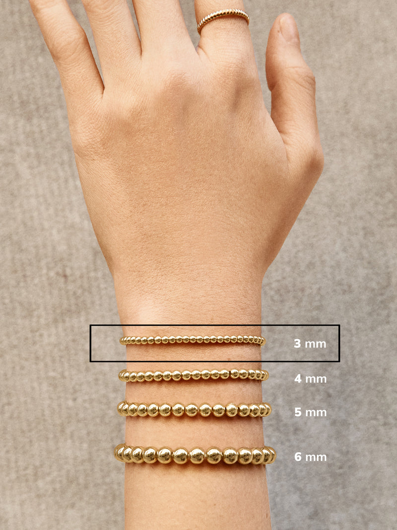BaubleBar Initial Pisa Bracelet - Gold - 
    Initial beaded bracelet
  
