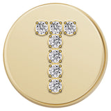 Gold Letter Bead - T