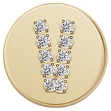 Gold Letter Bead - V