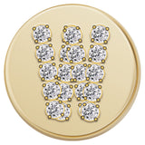 Gold Letter Bead - W