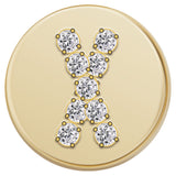 Gold Letter Bead - X