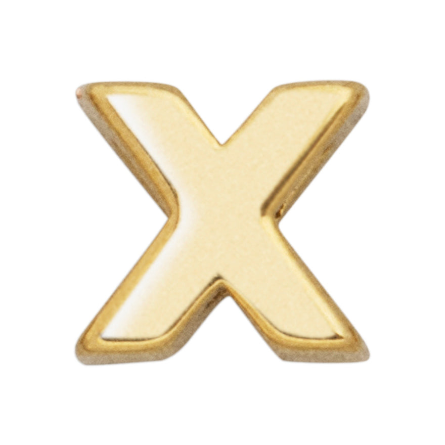 Classic Initial Bead - X