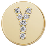 Gold Letter Bead - Y