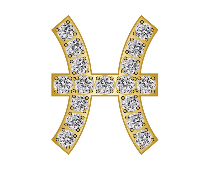 Pavé Zodiac Icon - Pisces