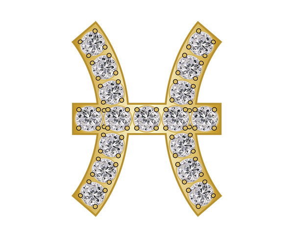 Pavé Zodiac Icon - Pisces