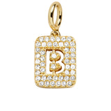 Block Pavé Initial Cluster Charm - B