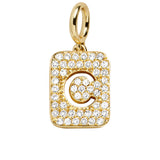 Block Pavé Initial Cluster Charm - C