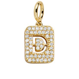 Block Pavé Initial Cluster Charm - D