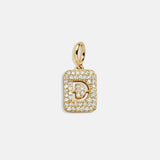 Block Pavé Initial Cluster Charm - D