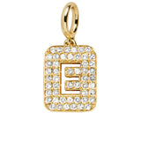 Block Pavé Initial Cluster Charm - E