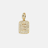 Block Pavé Initial Cluster Charm - E