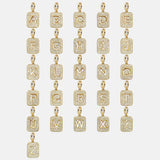 Block Pavé Initial Cluster Charm - U