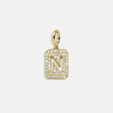 Block Pavé Initial Cluster Charm - N
