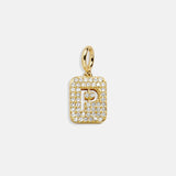 Block Pavé Initial Cluster Charm - P
