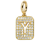Block Pavé Initial Cluster Charm - Y